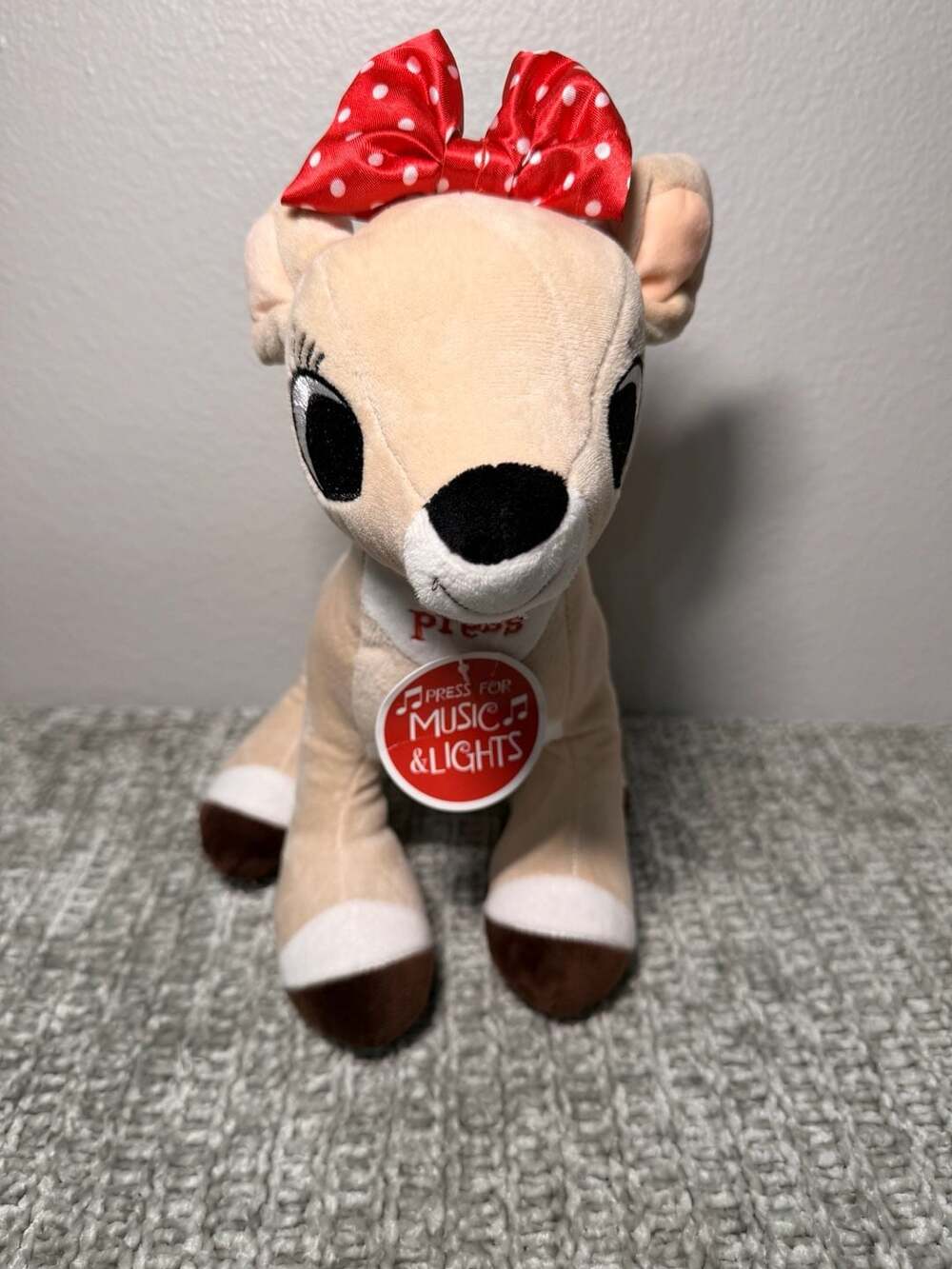 Rudolph the Red-Nosed Reindeer 10 inch Light Up Musical Plush Toy Clarice